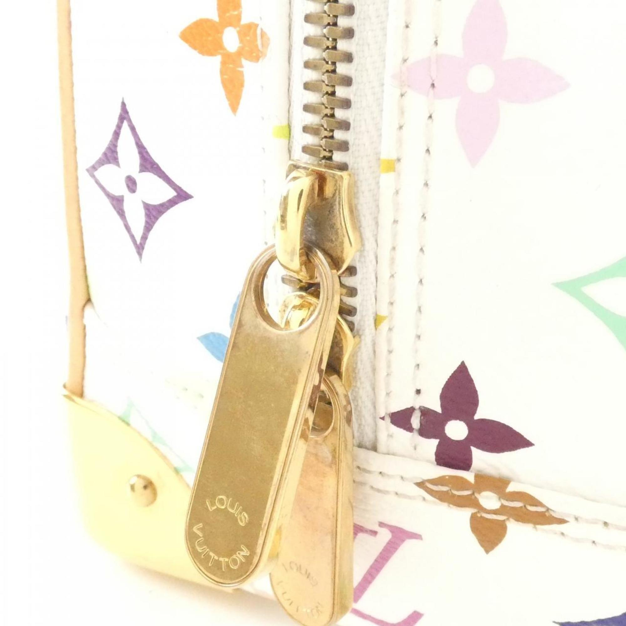 Louis Vuitton Beige White Coated Canvas Handbag