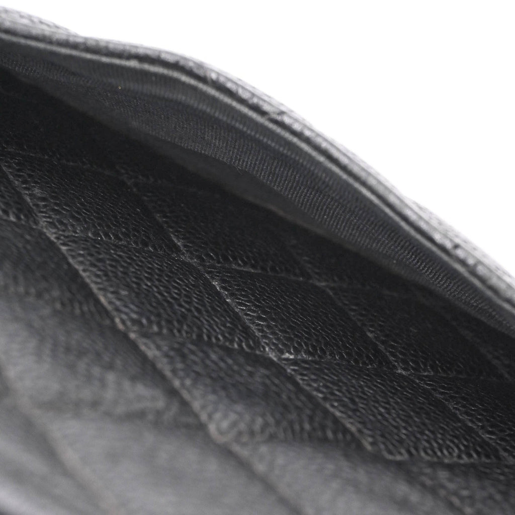 Chanel Black Grained Calfskin Handbag