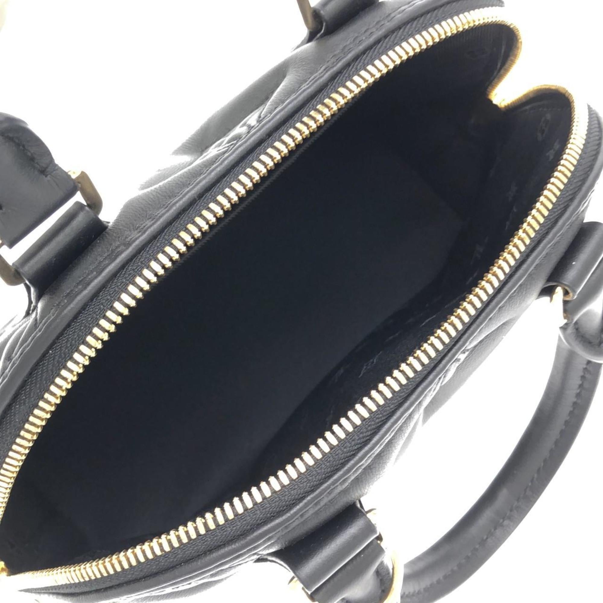 Louis Vuitton Black Leather Handbag