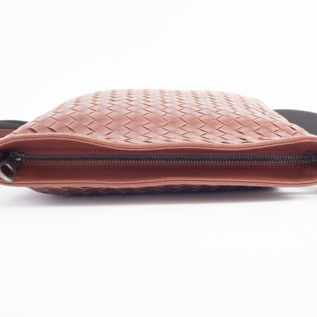 Bottega Veneta Intrecciato Brown Leather Shoulder Bag