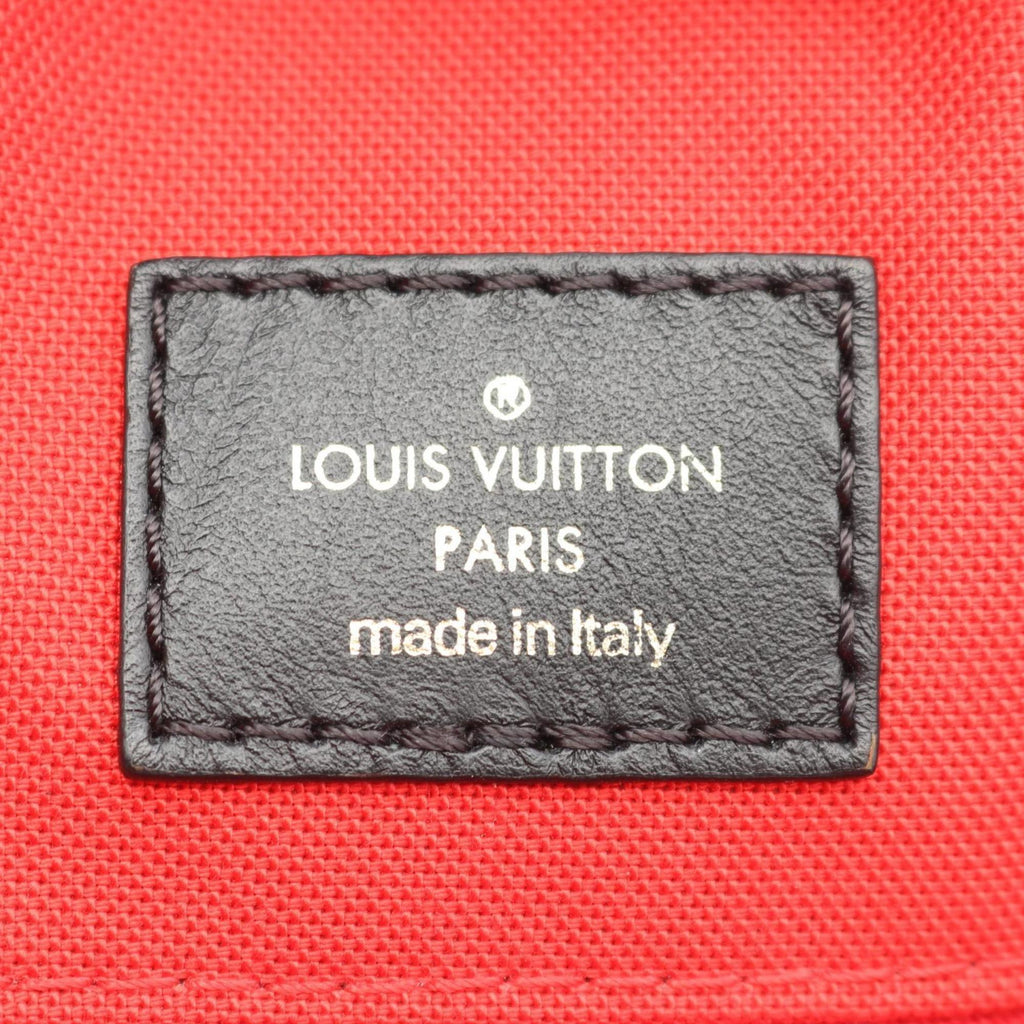 Louis Vuitton Beige Brown Coated Canvas Tote Bag
