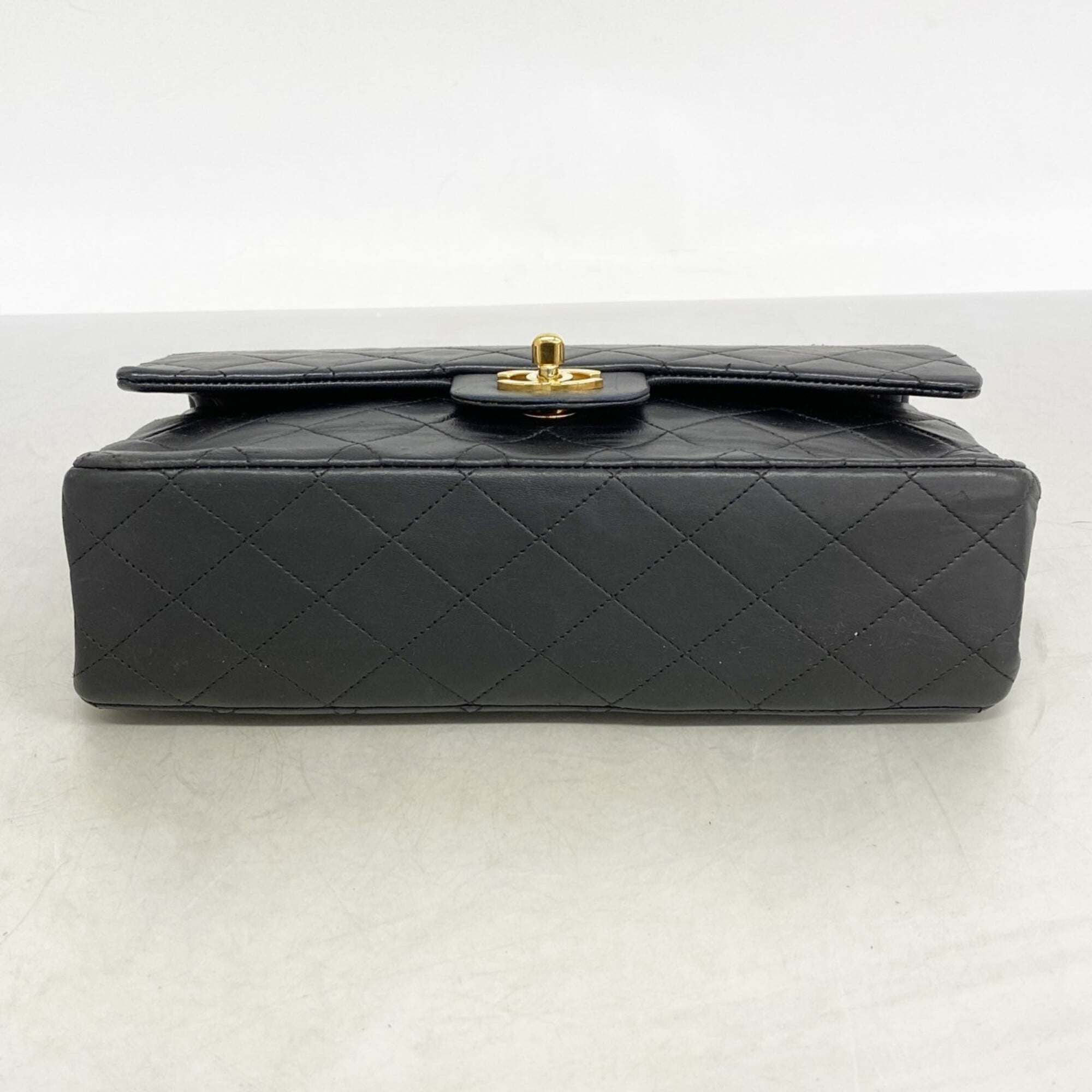 Chanel Black Leather Shoulder Bag