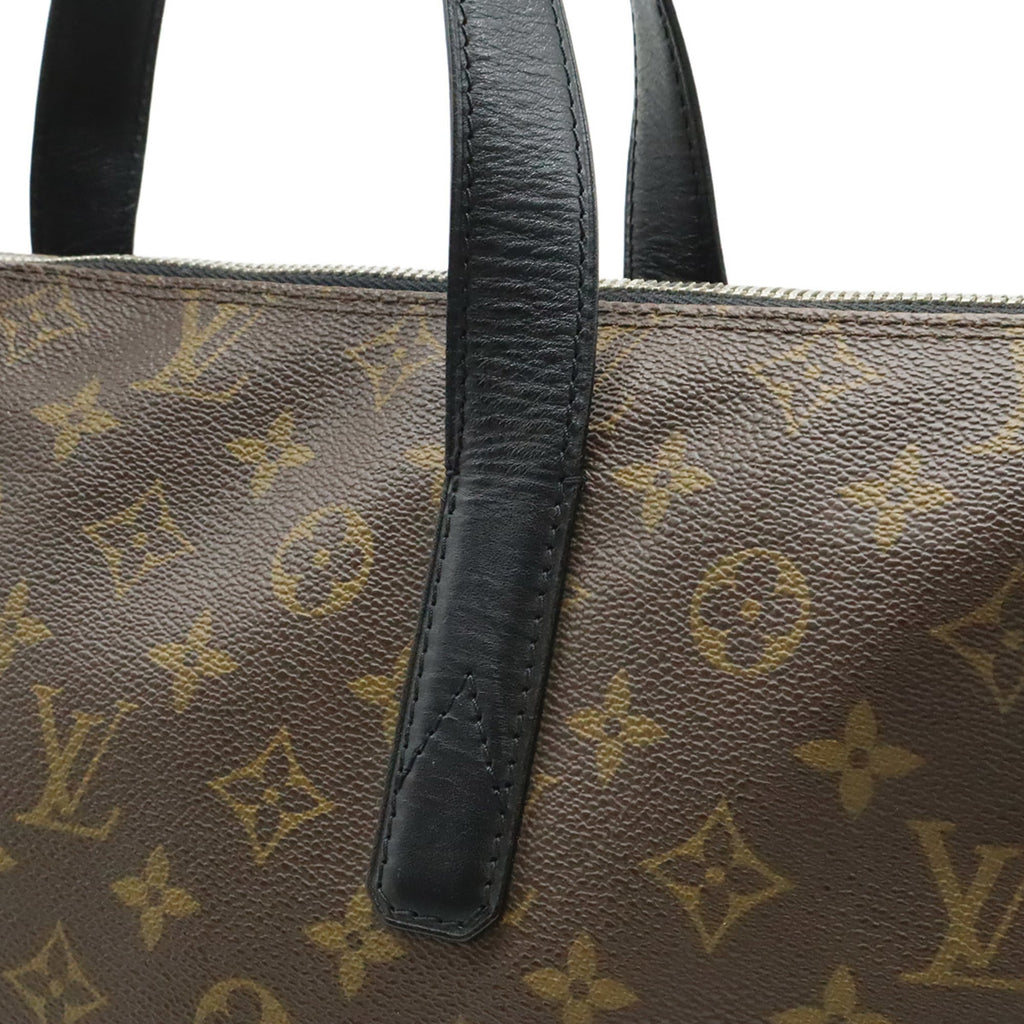 Louis Vuitton Black Brown Monogram Monogram Shoulder Bag Tote Bag