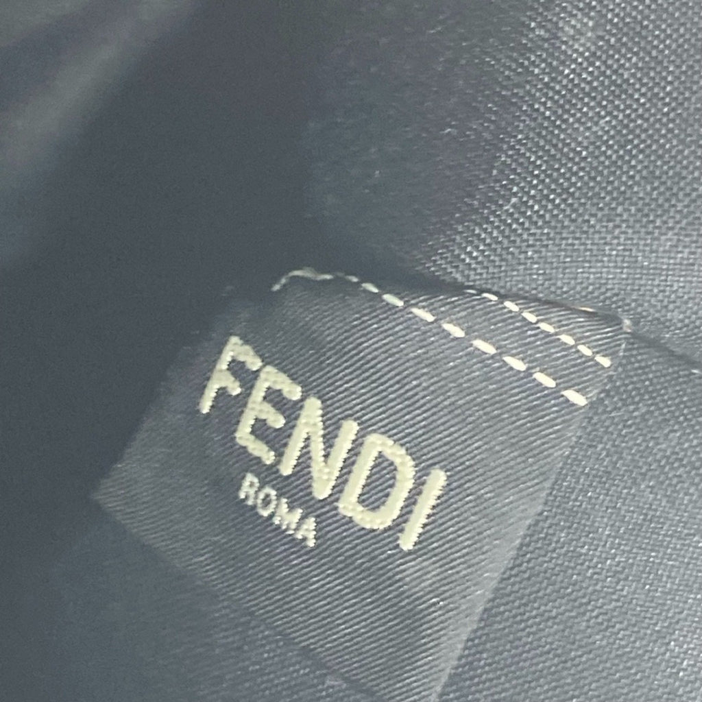 Fendi Black Brown Leather Clutch Bag