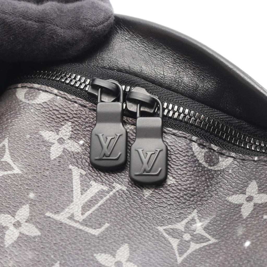 Louis Vuitton Black Gray Coated Canvas Fanny Pack