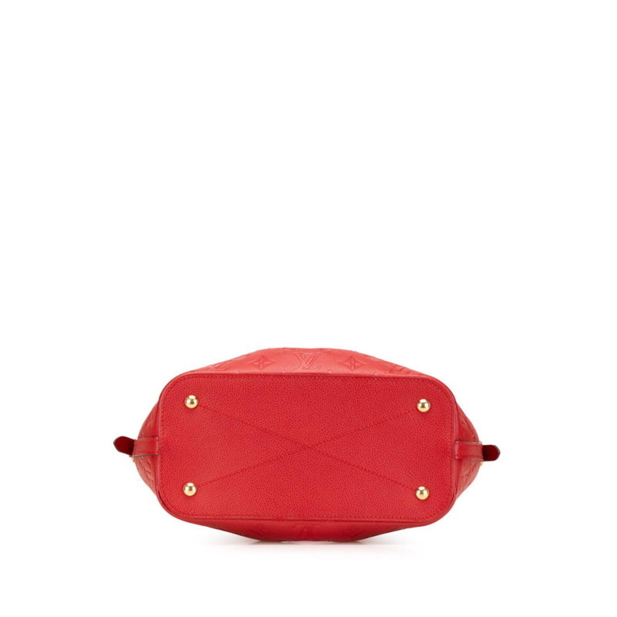 Louis Vuitton Cerise Red Color Leather Handbag Shoulder Bag