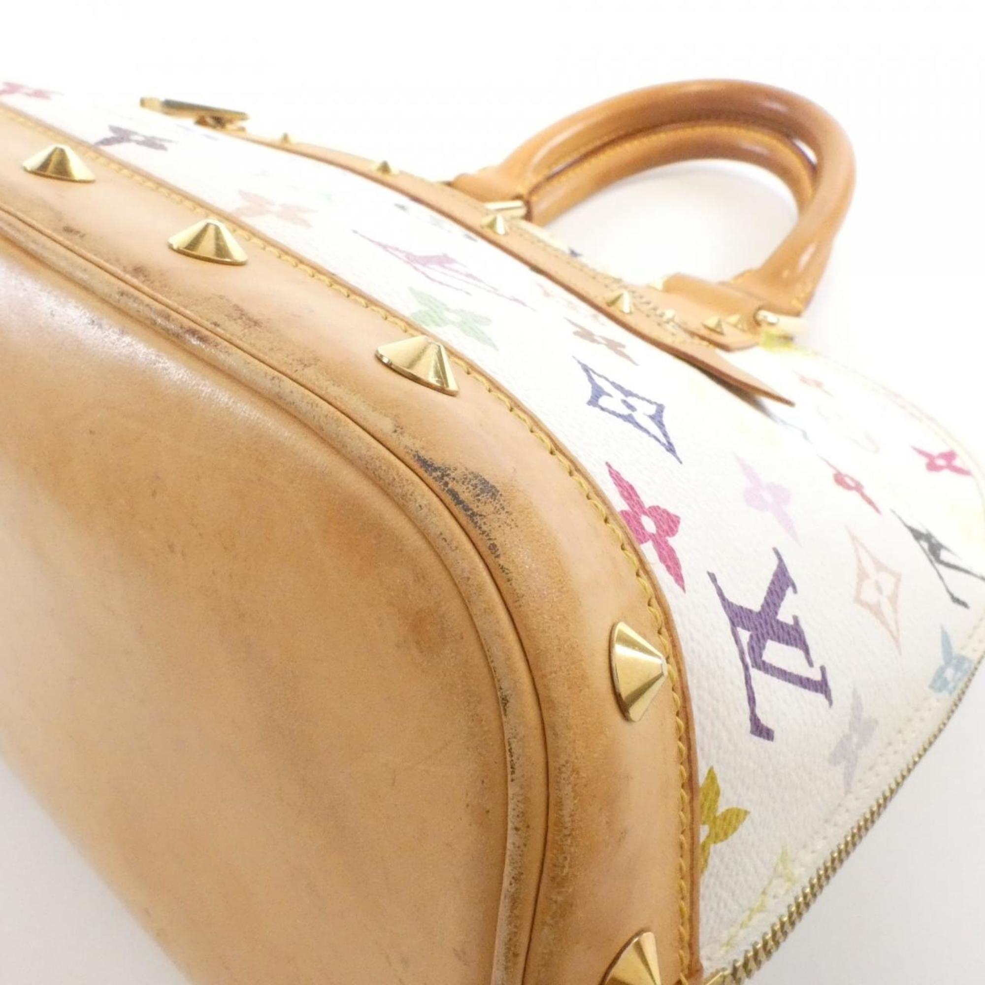 Louis Vuitton White Coated Canvas Handbag
