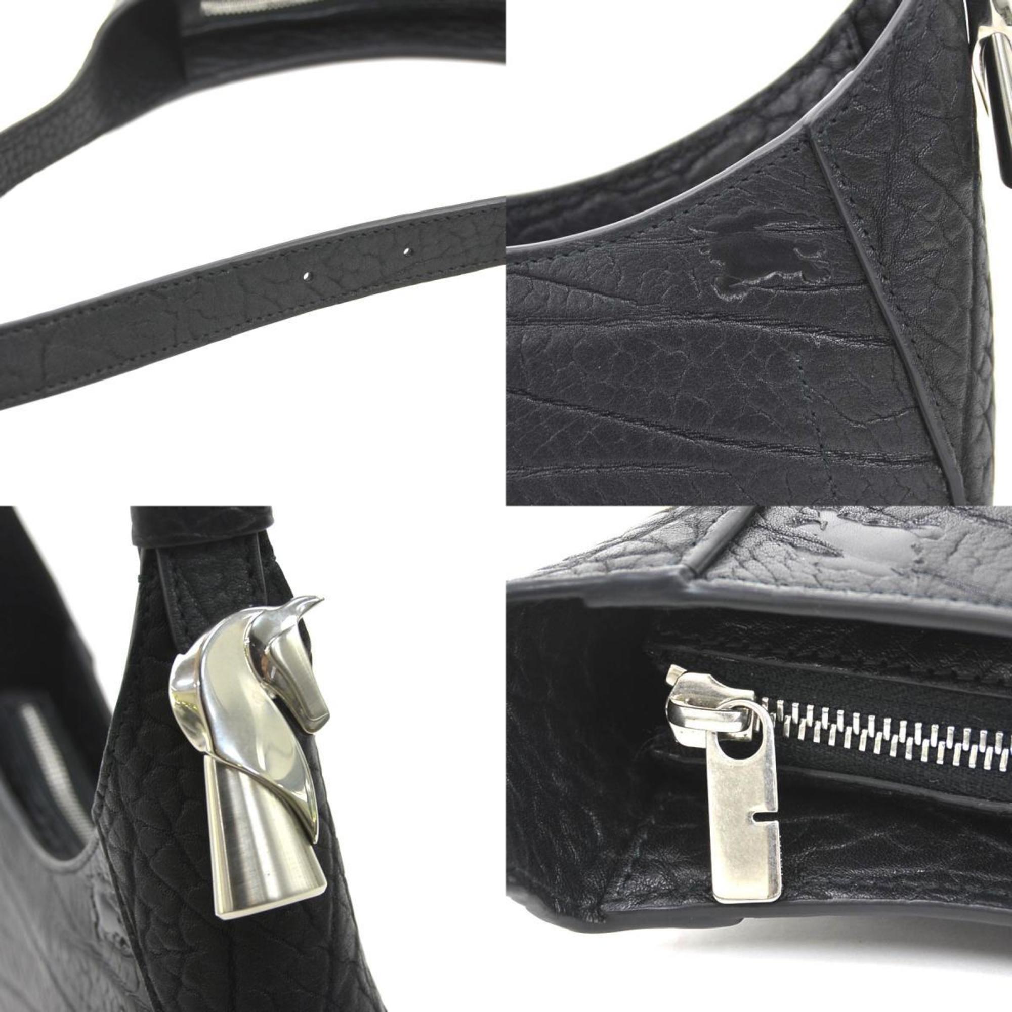 Burberry Black Leather Shoulder Bag