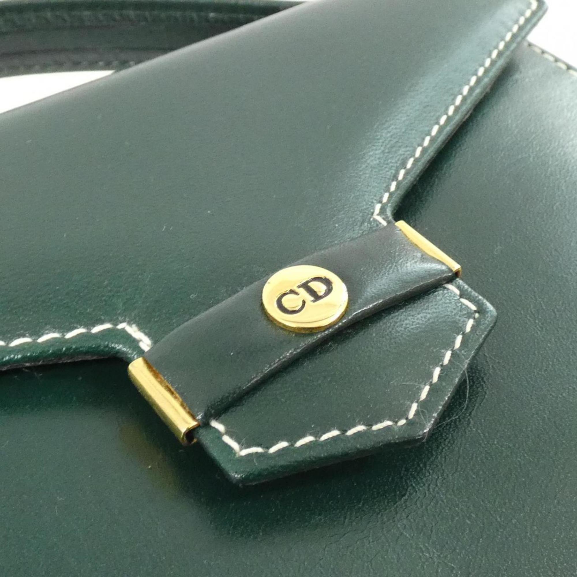 Christian Dior Green Leather Handbag (Pre-Owned)