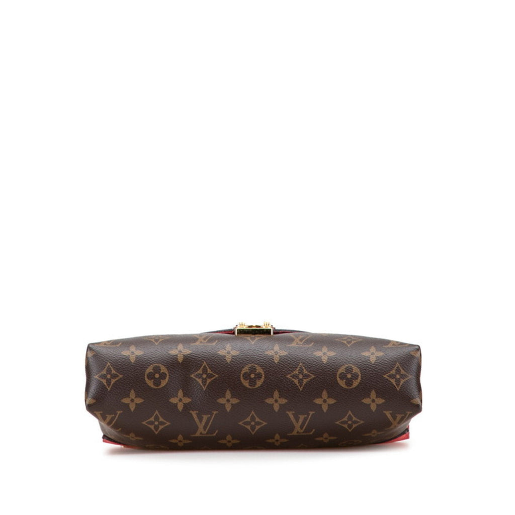 Louis Vuitton Monogram Brown Rose Litchi Pvc Leather Shoulder Bag