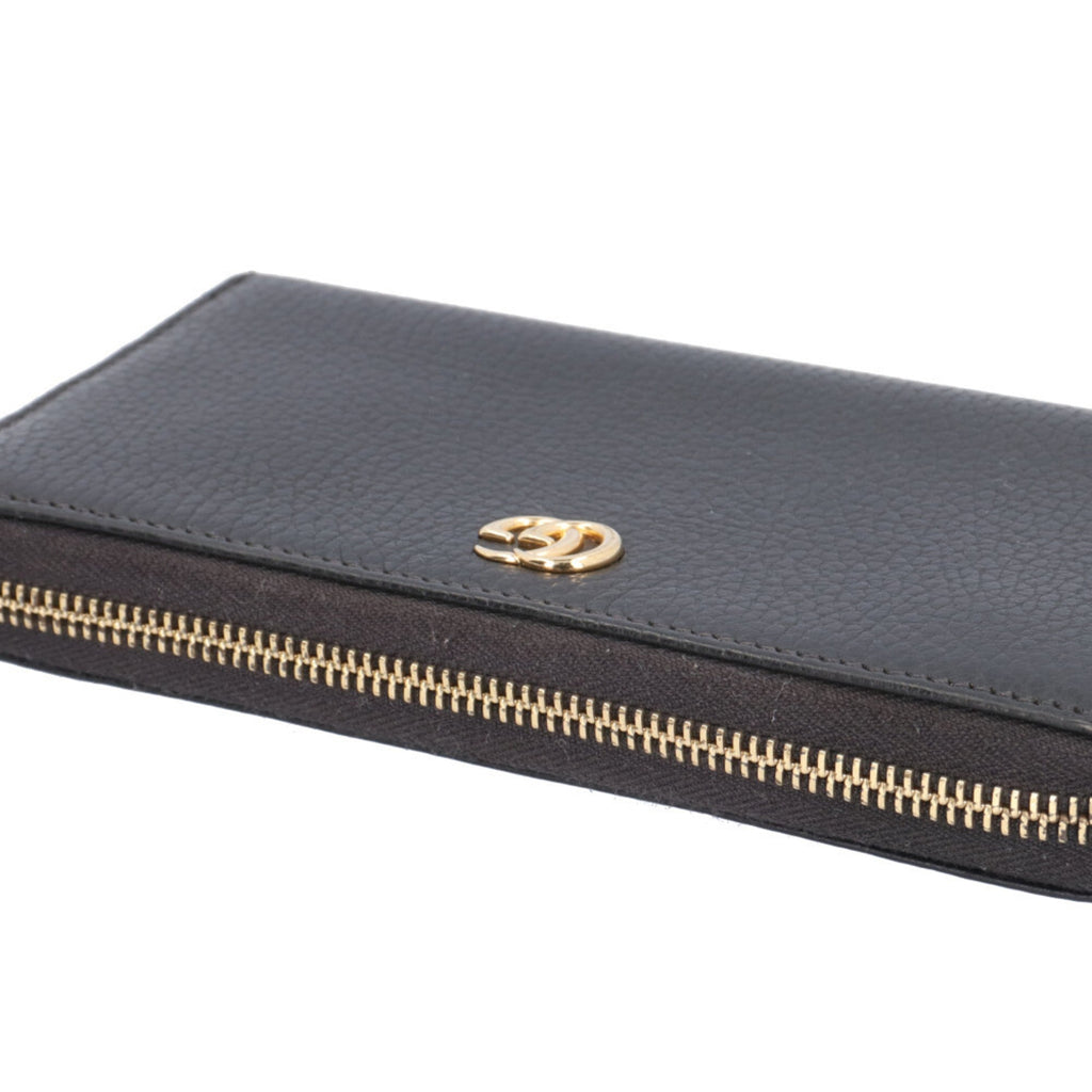 Gucci Black Leather Long Wallet (Bi-Fold) (Pre-Owned)