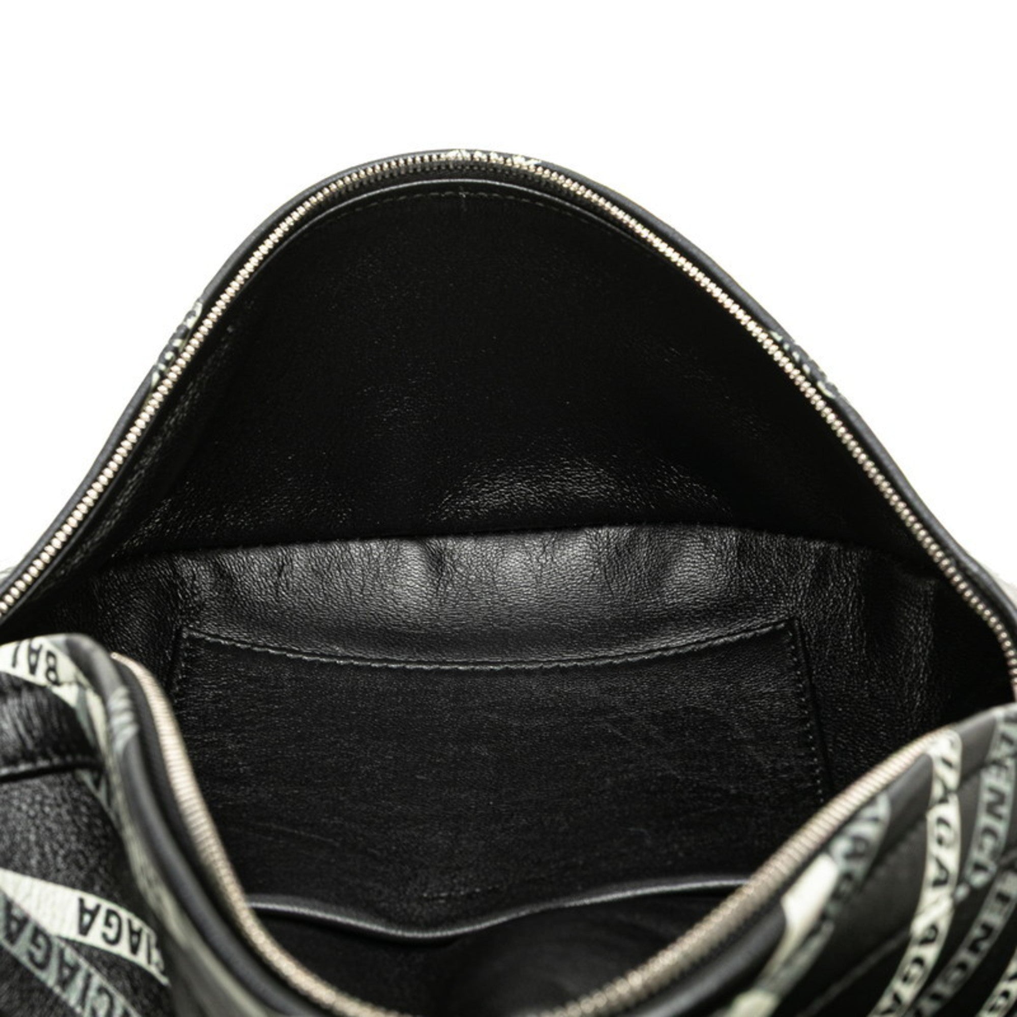 Balenciaga Black Green Leather Fanny Pack