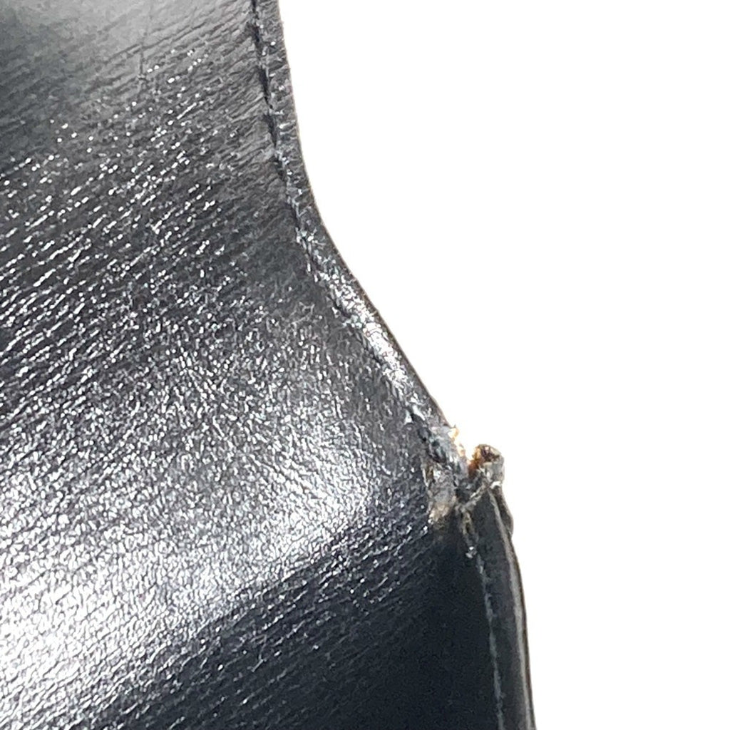 Louis Vuitton Black Leather Clutch Bag