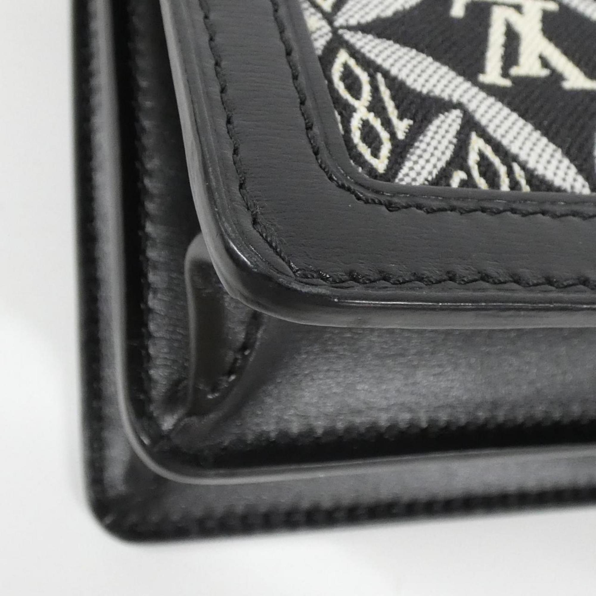 Louis Vuitton Gray Jacquard Shoulder Bag