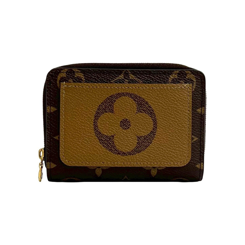Louis Vuitton Brown Leather Pvc Wallet