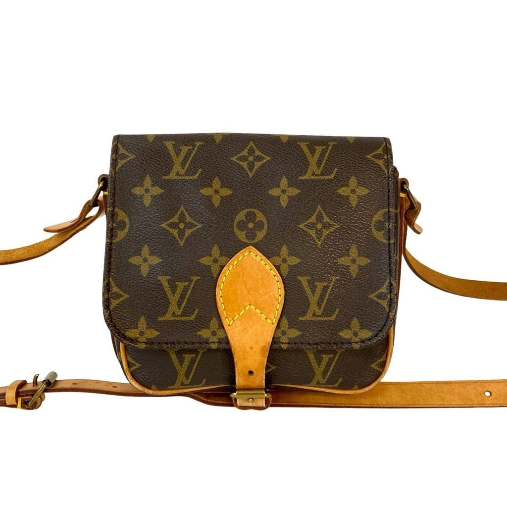 Louis Vuitton Brown Pvc Leather Pochette Shoulder Bag