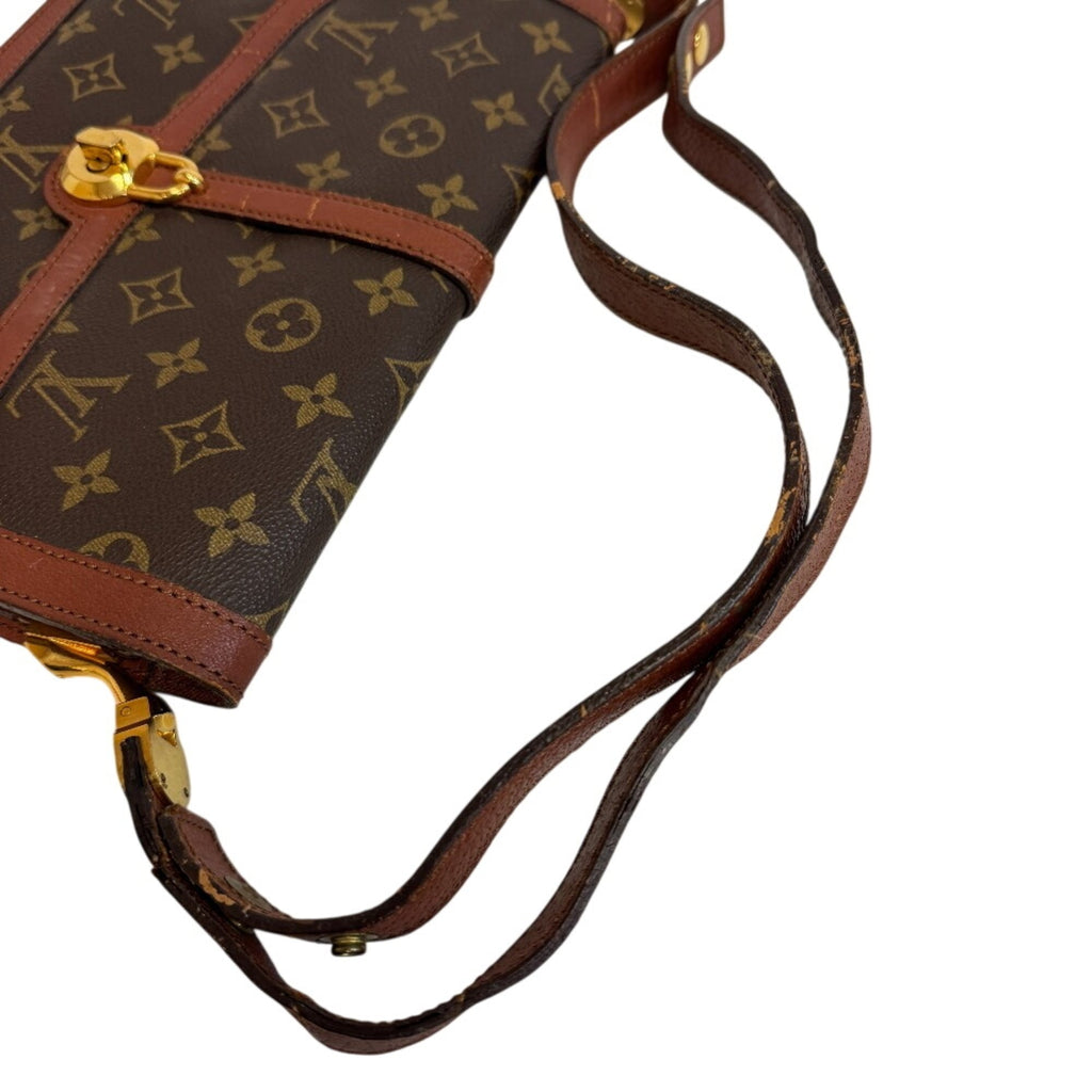 Louis Vuitton Brown Leather Shoulder Bag