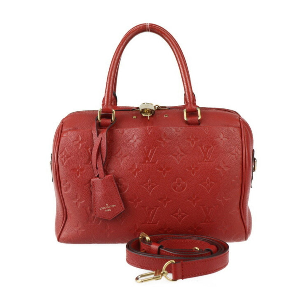 Louis Vuitton Cerise Red Color Leather Handbag Shoulder Bag