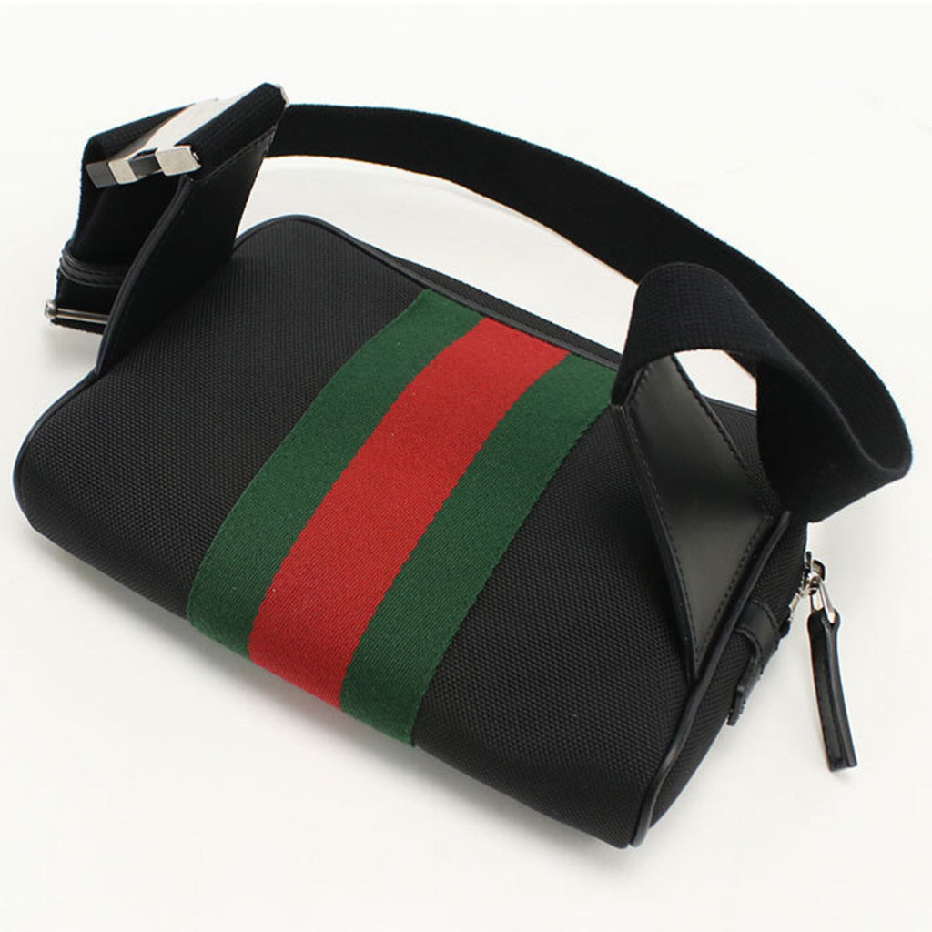 Gucci Black Canvas Sling Bag (Pre-Owned)