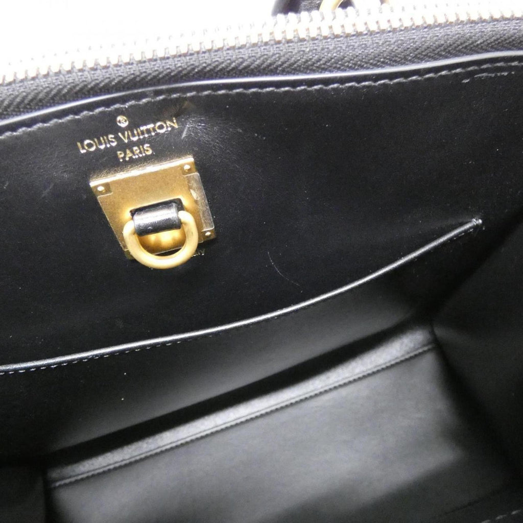 Louis Vuitton Black Gold Leather Handbag