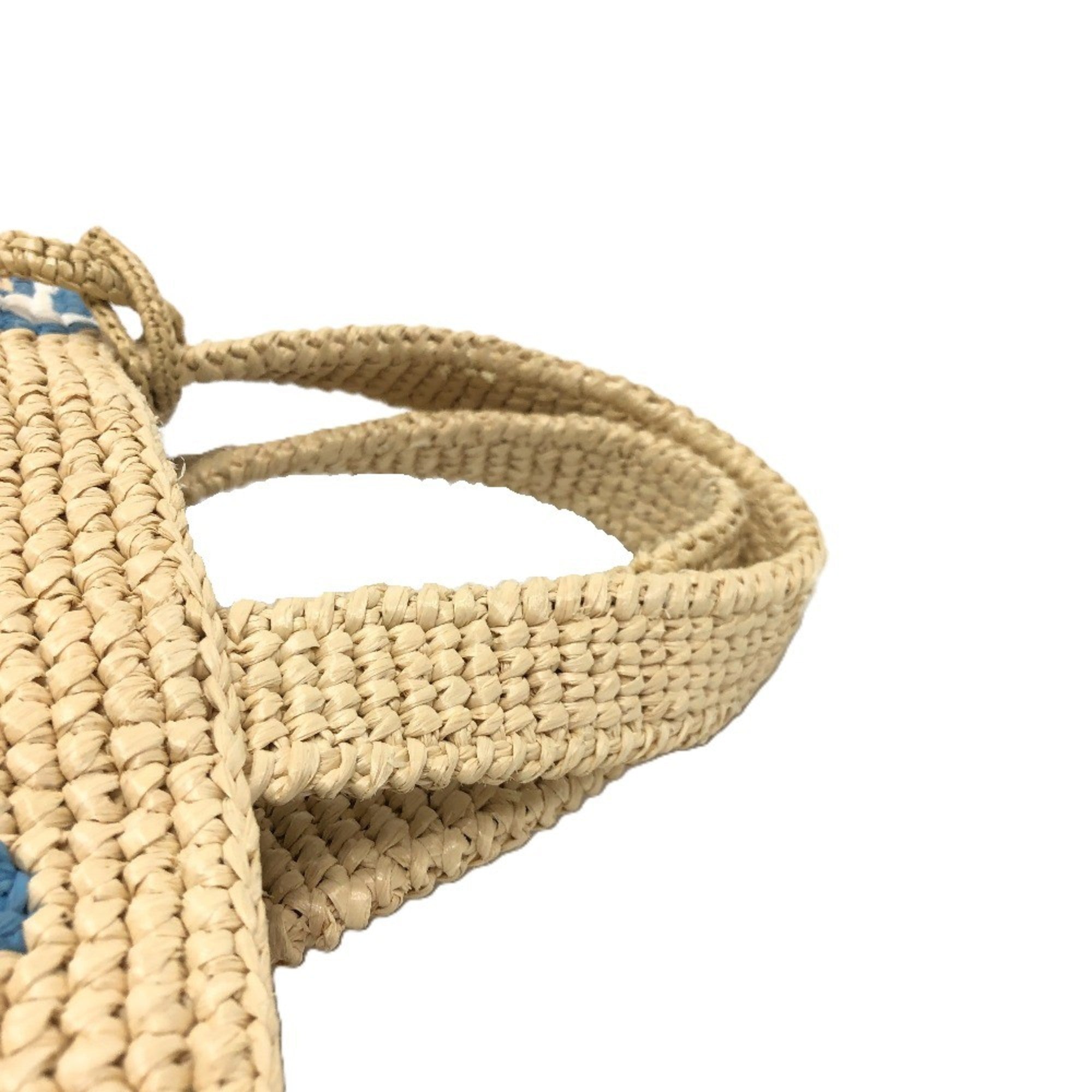 Prada Beige Raffia Handbag