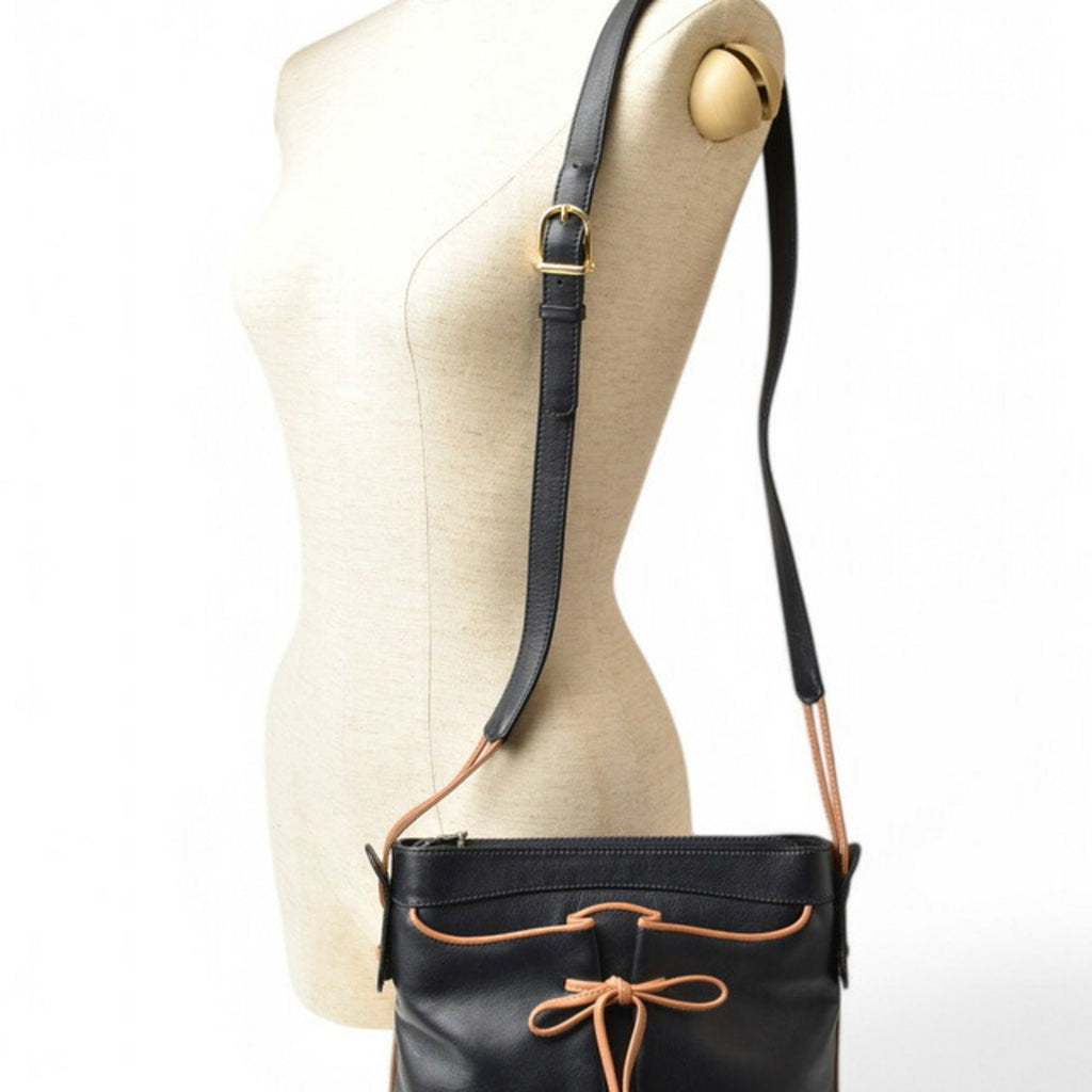 Celine Dark Navy Leather Shoulder Bag
