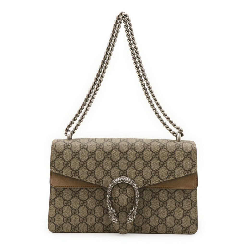 Gucci Beige Gg Supreme Shoulder Bag (Pre-Owned)