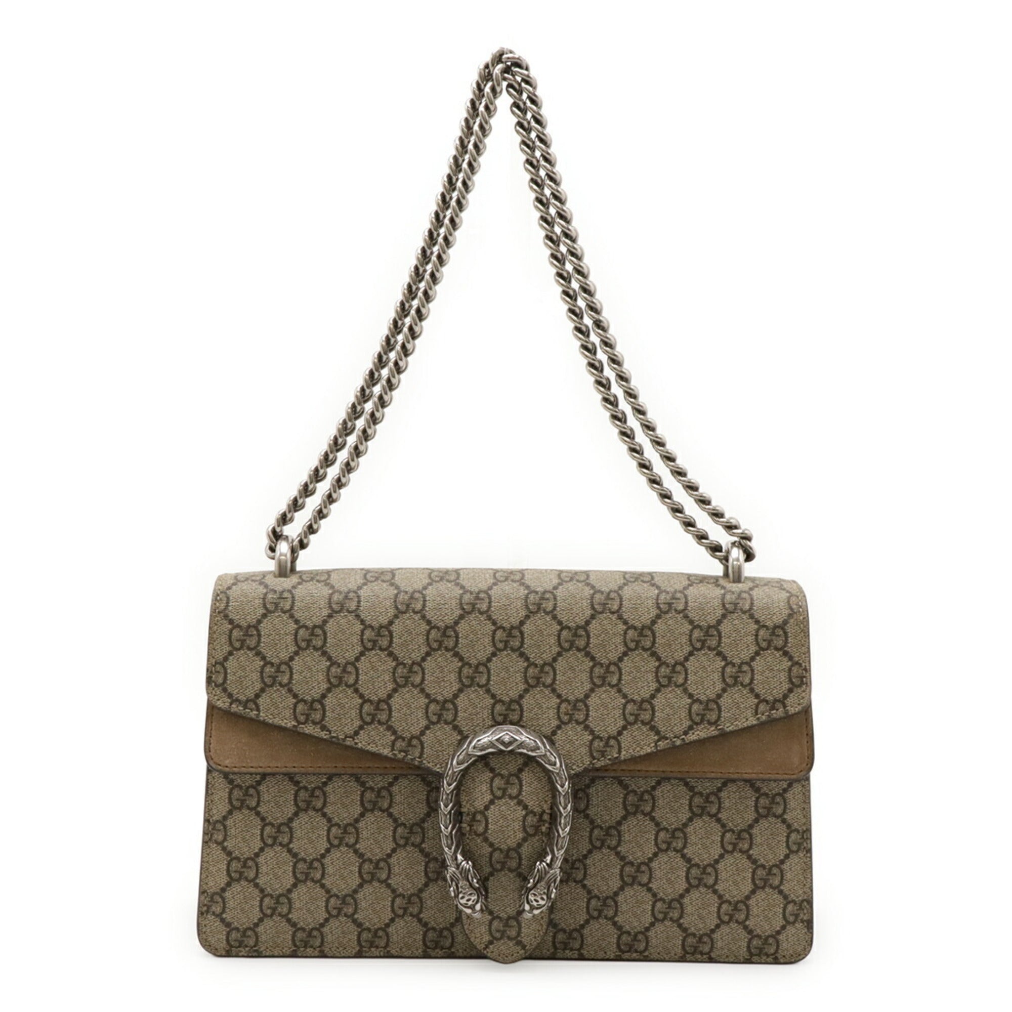 Gucci Beige Gg Supreme Shoulder Bag (Pre-Owned)