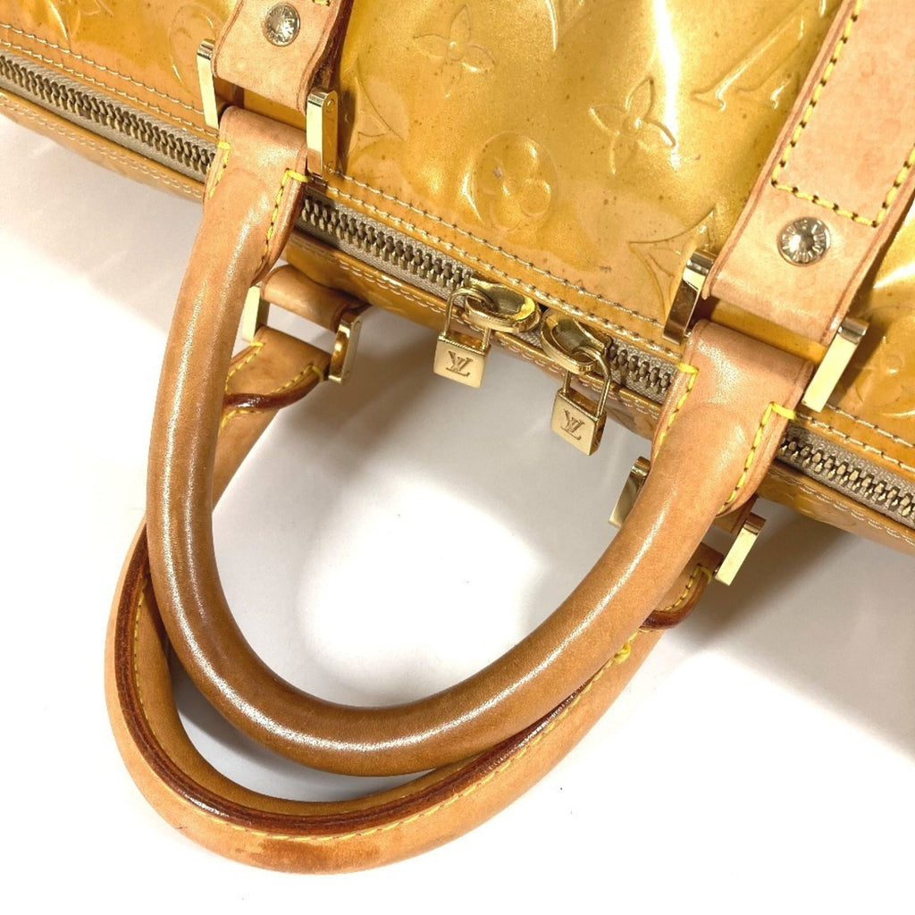 Louis Vuitton Beige Galle Monogram Vernis Boston Bag