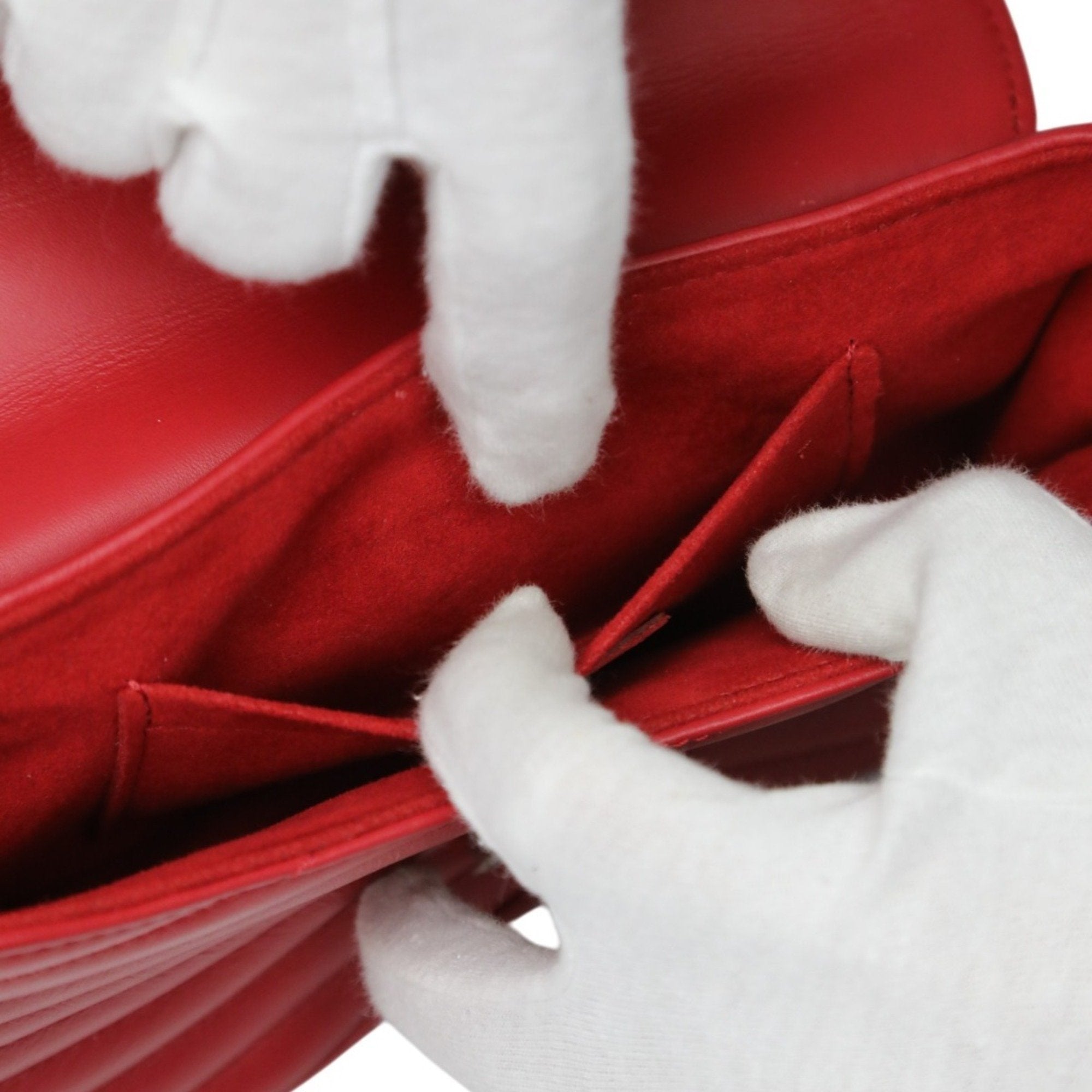 Louis Vuitton Red Color Leather Shoulder Bag