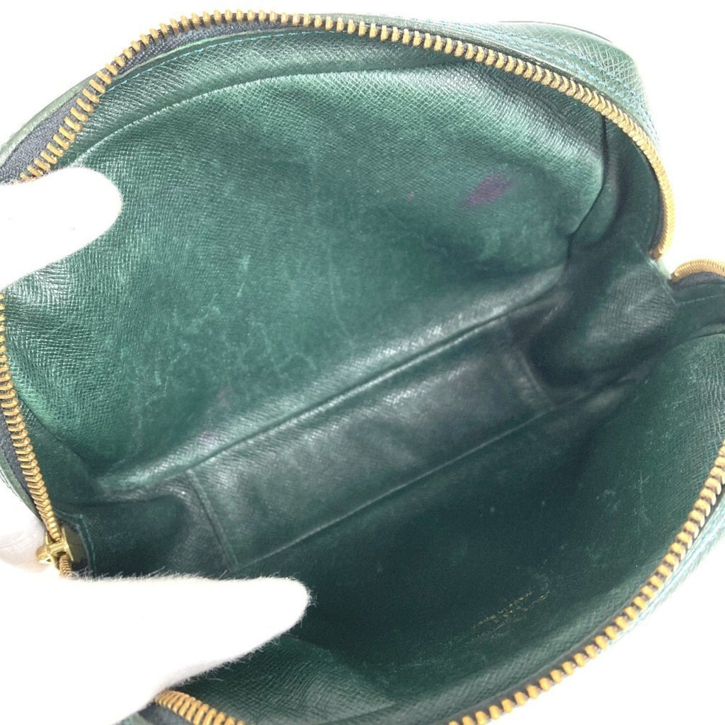 Louis Vuitton Episea Green Taiga Leather Clutch Bag Pouch