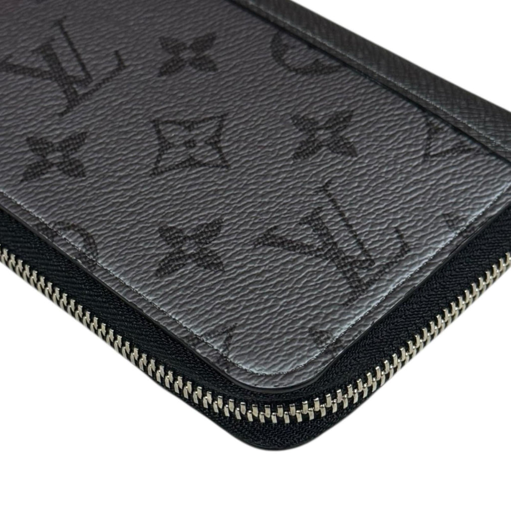 Louis Vuitton Silver Taiga Leather Leather Long Wallet