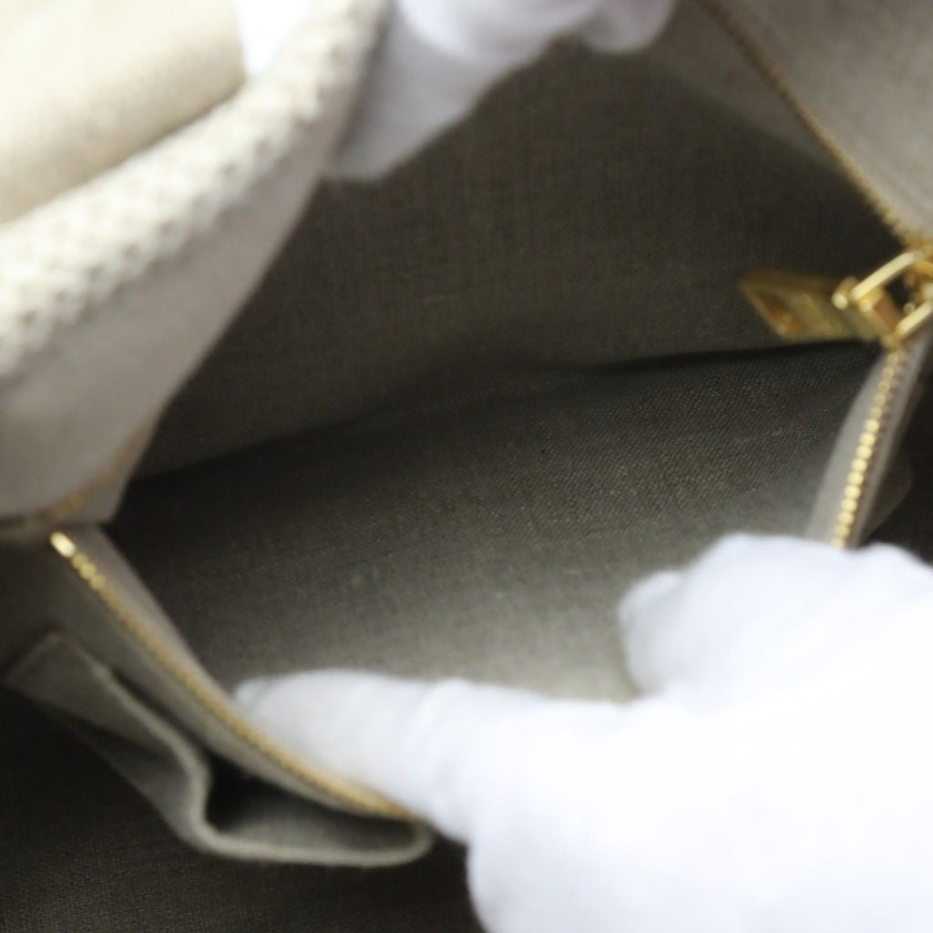 Prada Beige Canvas Tote Bag