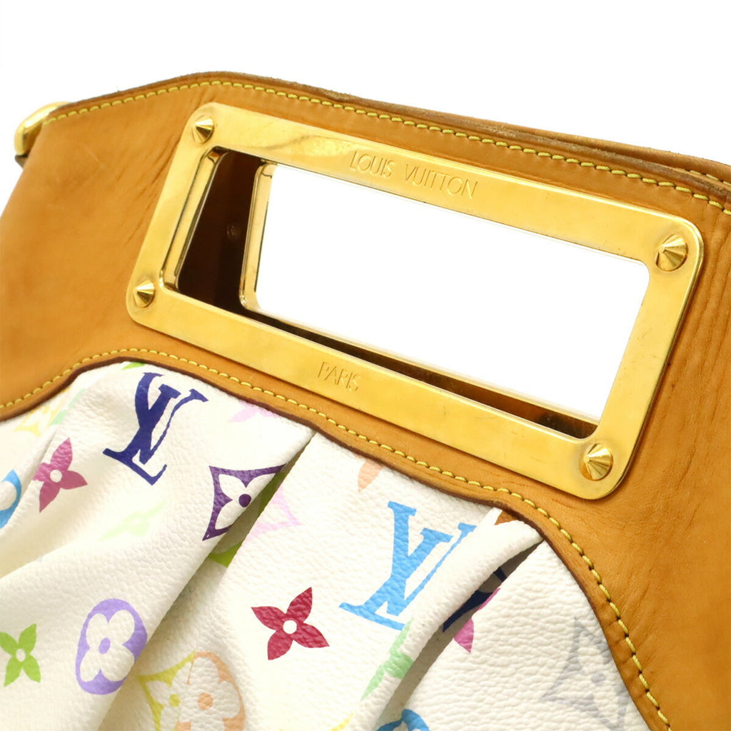 Louis Vuitton White Canvas Handbag Shoulder Bag