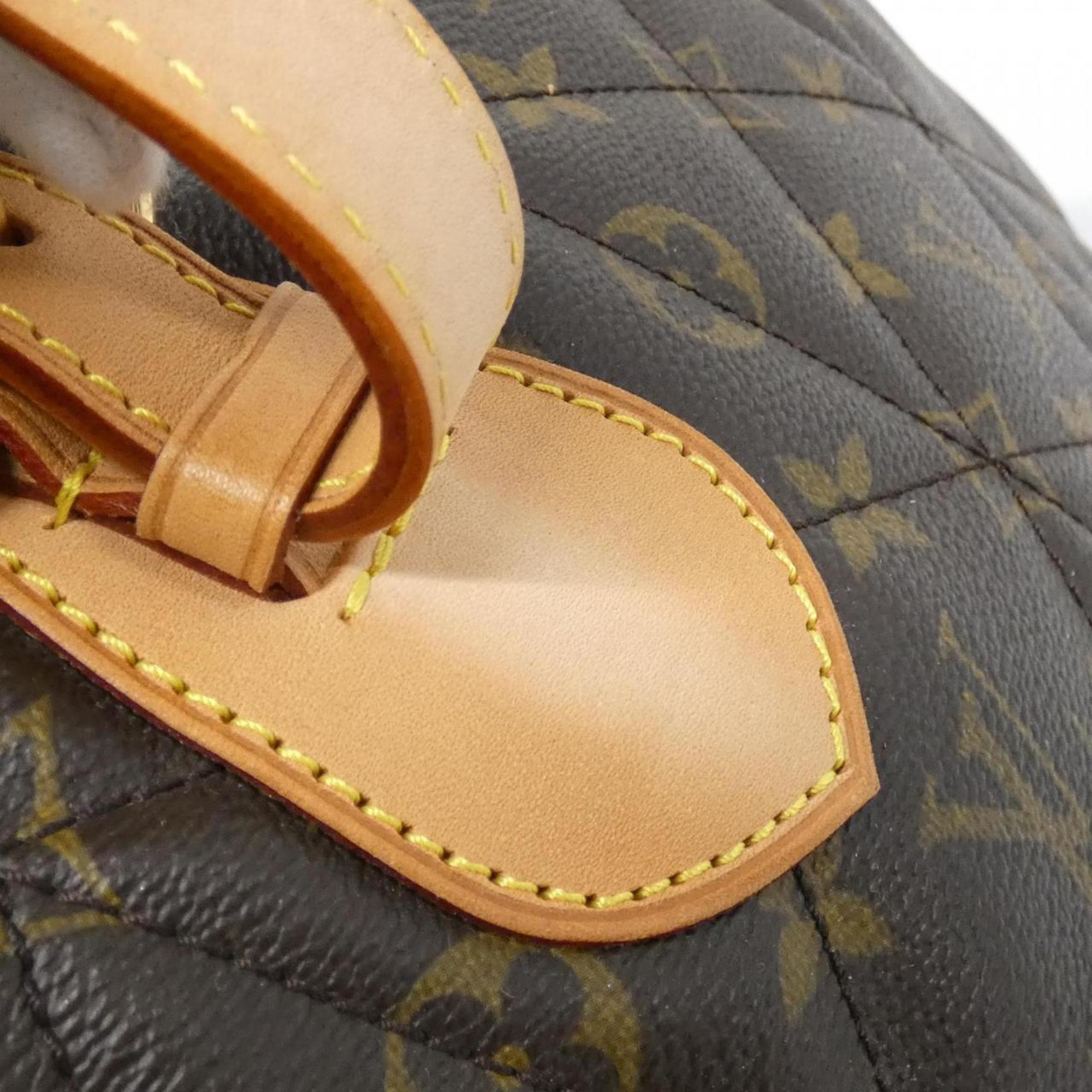 Louis Vuitton Marron Coated Canvas Handbag