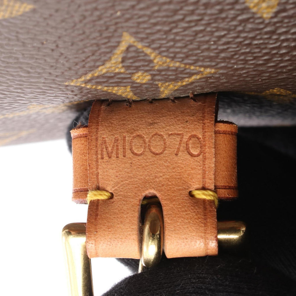 Louis Vuitton Monogram Brown Coated Canvas Leather Handbag