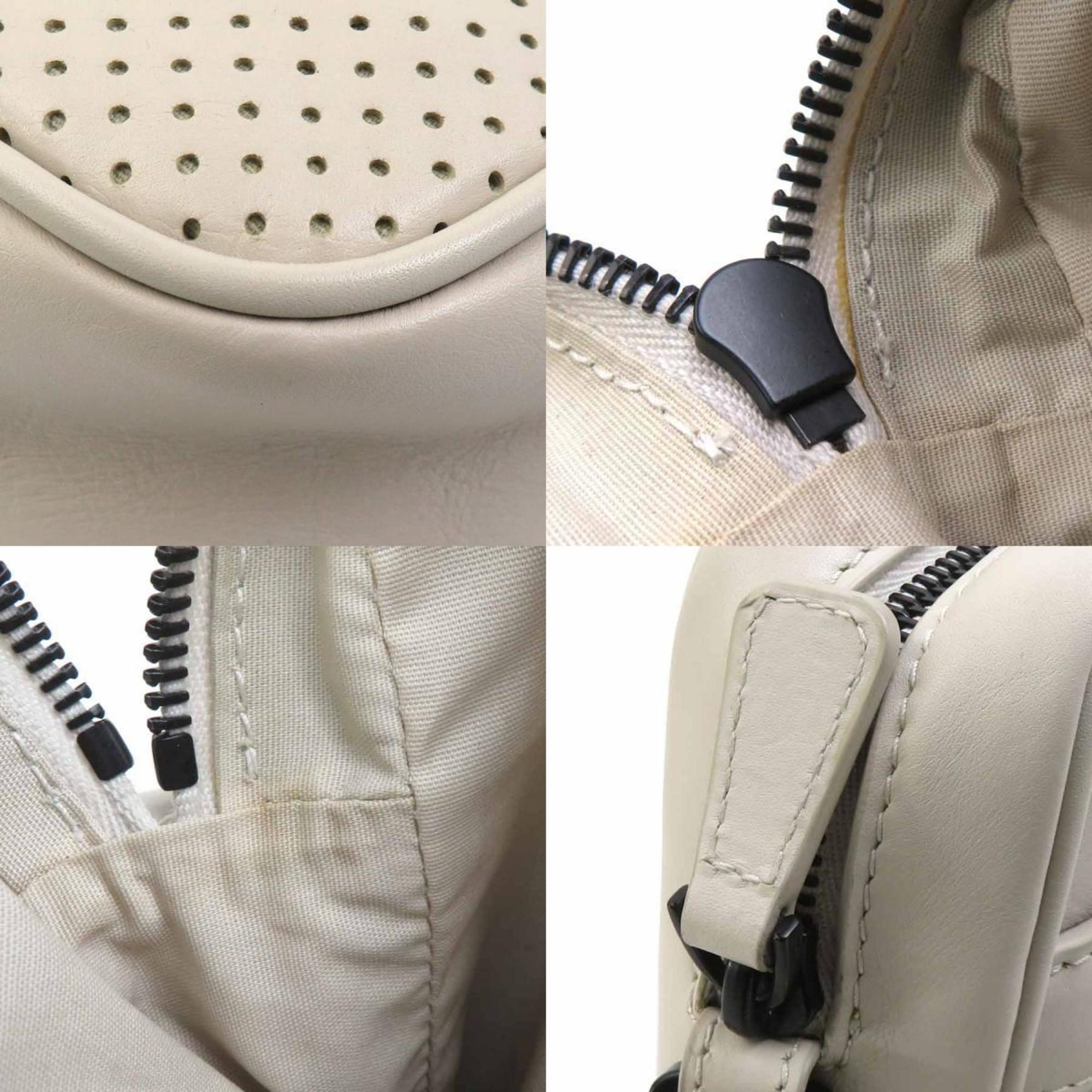 Bottega Veneta Ivory Leather Shoulder Bag