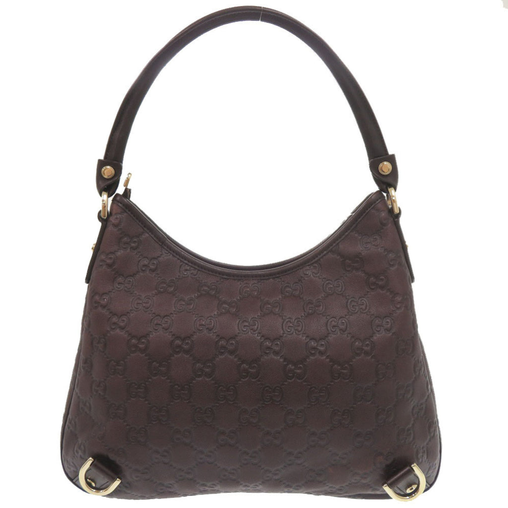 Gucci Brown Leather Shoulder Bag (Pre-Owned)