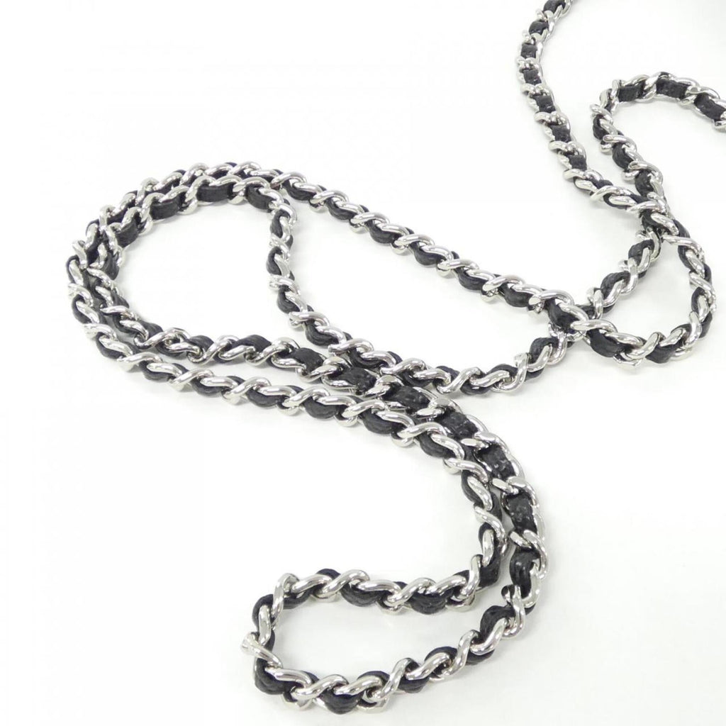 Chanel Black Bordeaux Grained Calfskin Chain/Shoulder Wallet