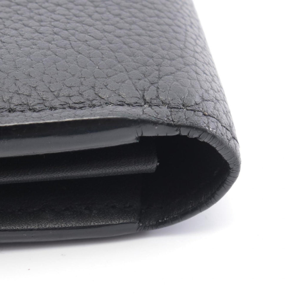 Louis Vuitton Black Noir Leather Long Wallet
