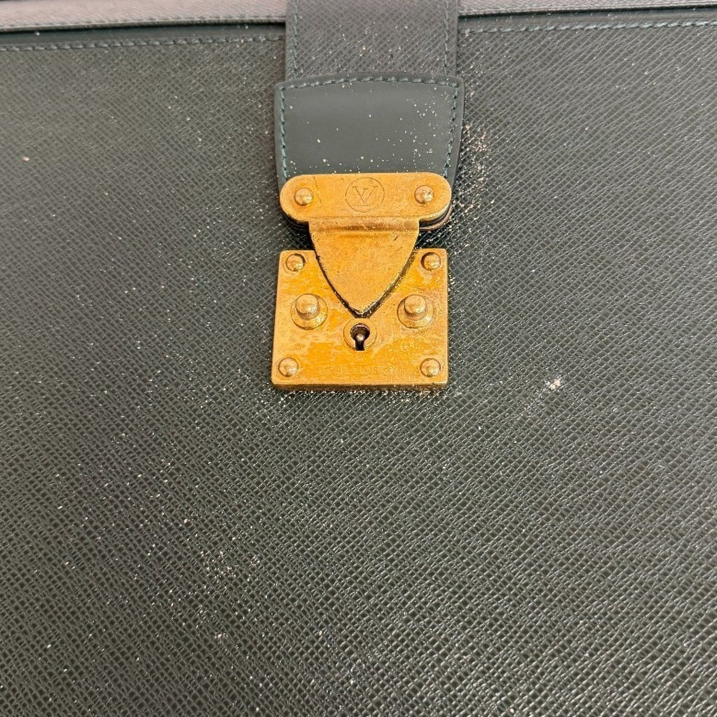 Louis Vuitton Taiga Green Taiga Leather Briefcase