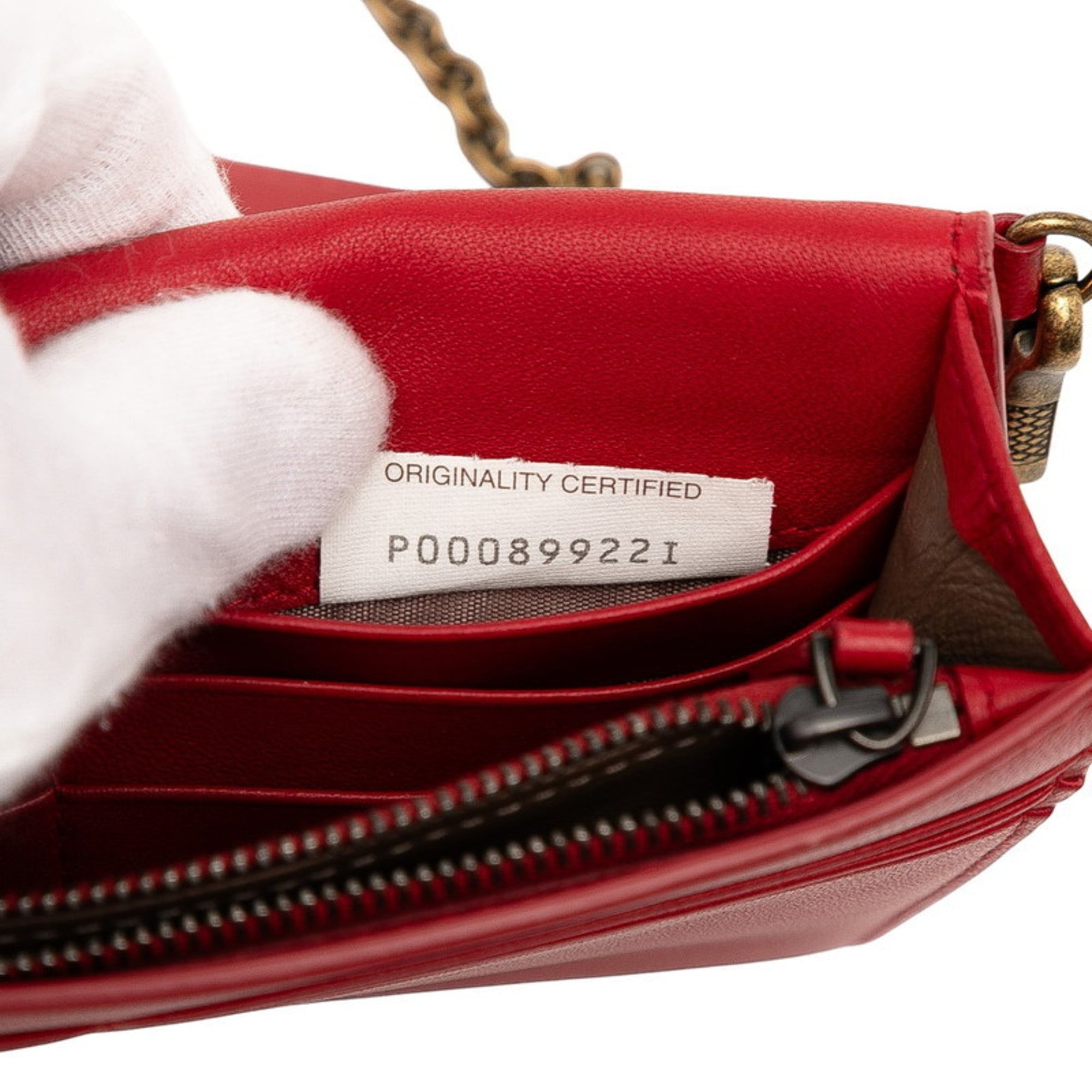 Bottega Veneta Red Color Leather Shoulder Bag
