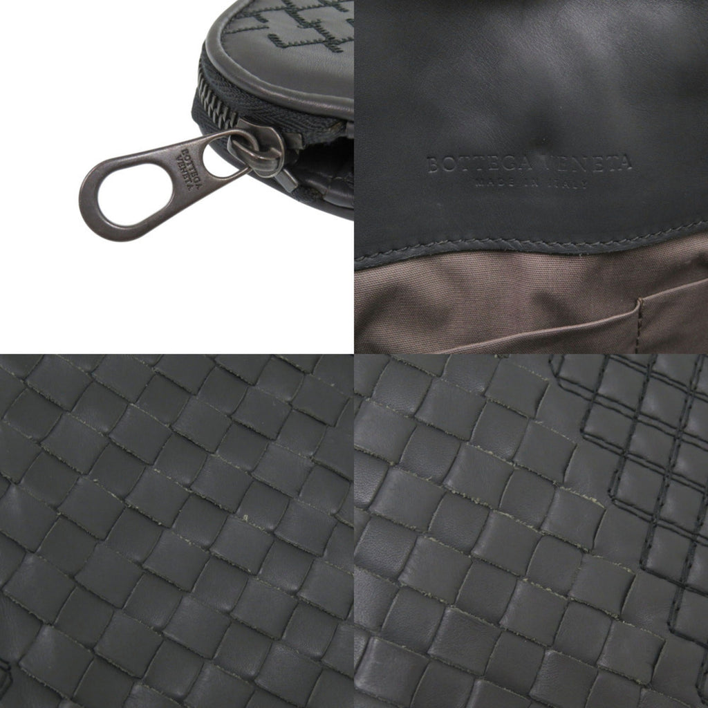 Bottega Veneta Gray Intrecciato Clutch Bag