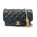 Chanel Black Leather Shoulder Bag