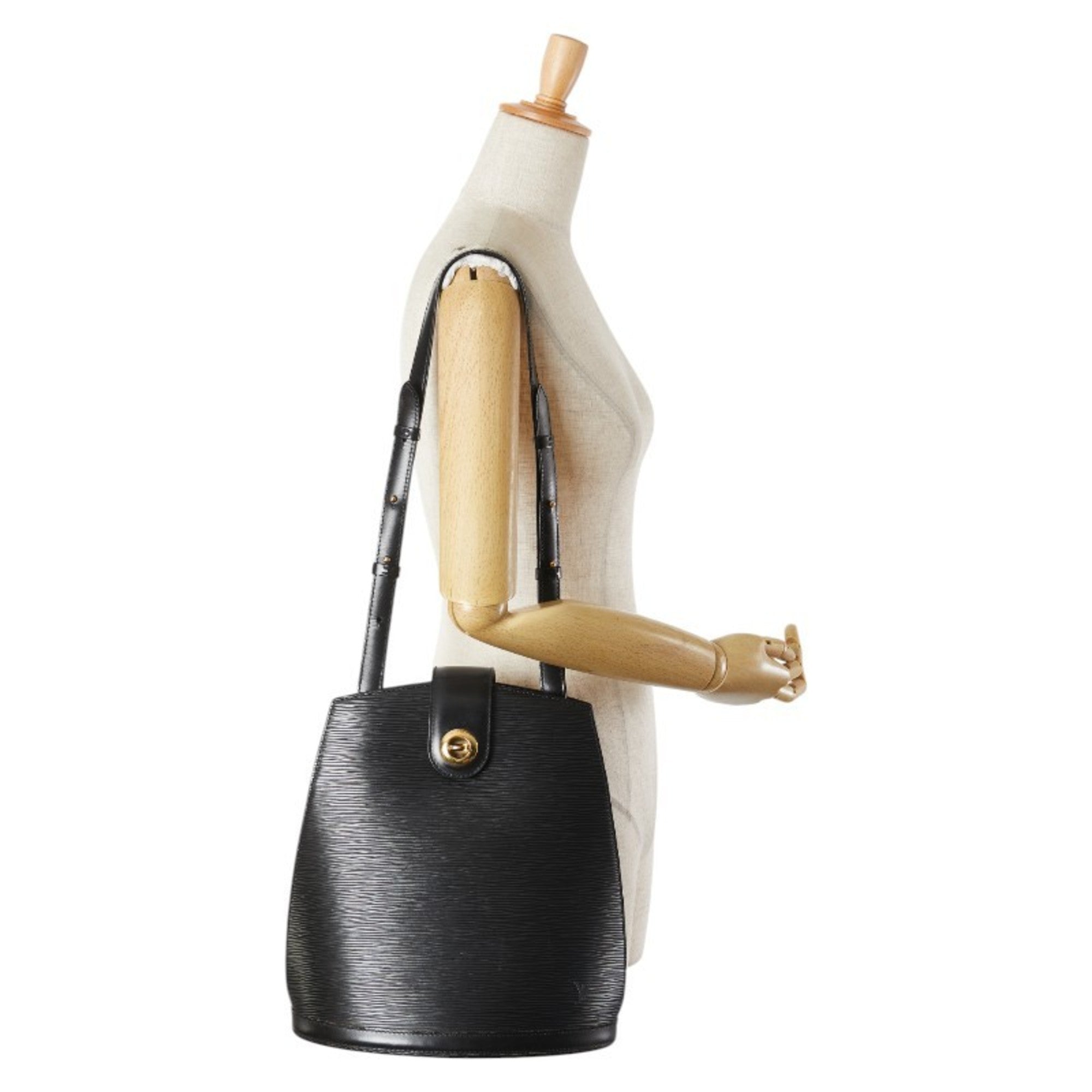 Louis Vuitton Epi Black Noir Leather Shoulder Bag