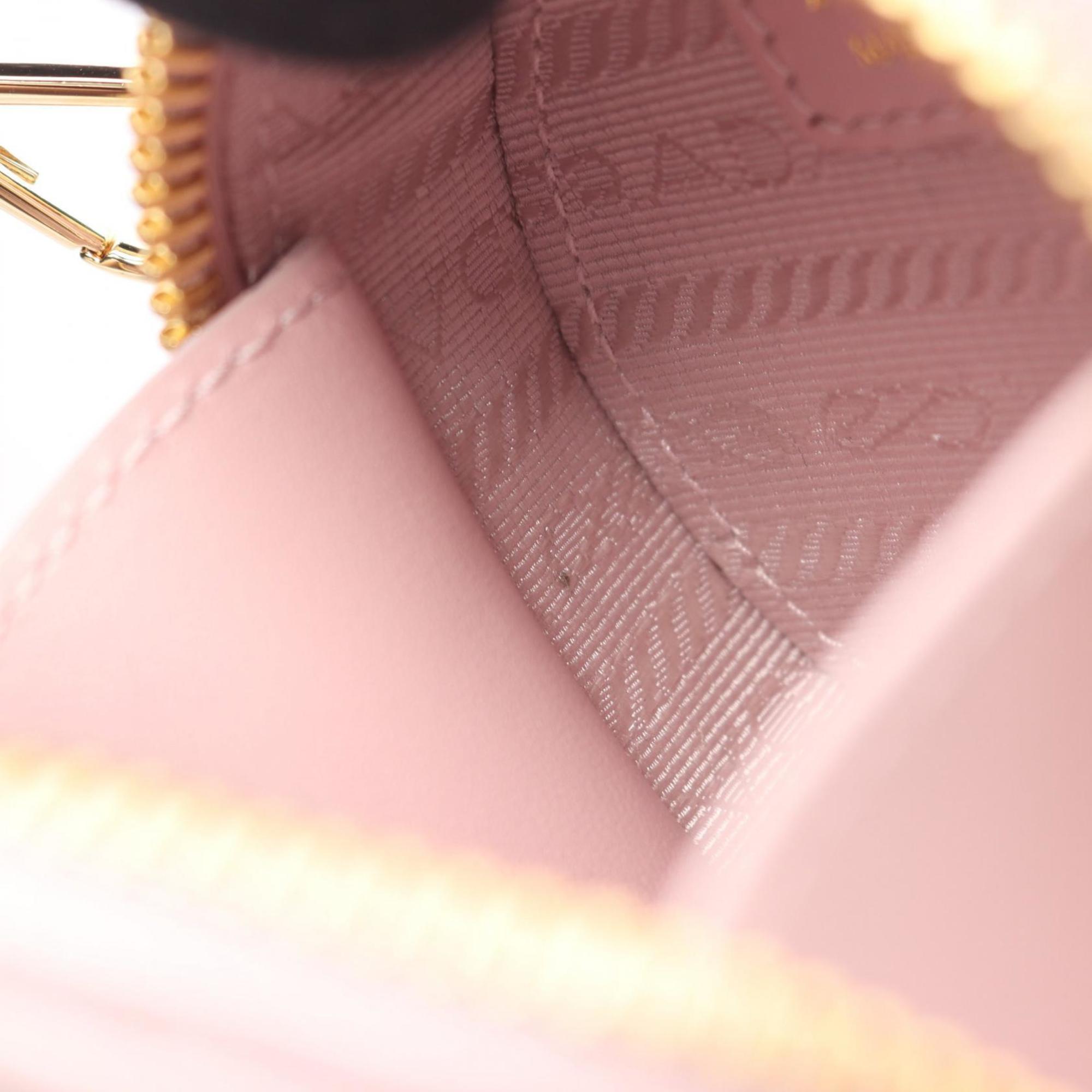 Prada Pink Saffiano Triangle Pouch Shoulder Bag