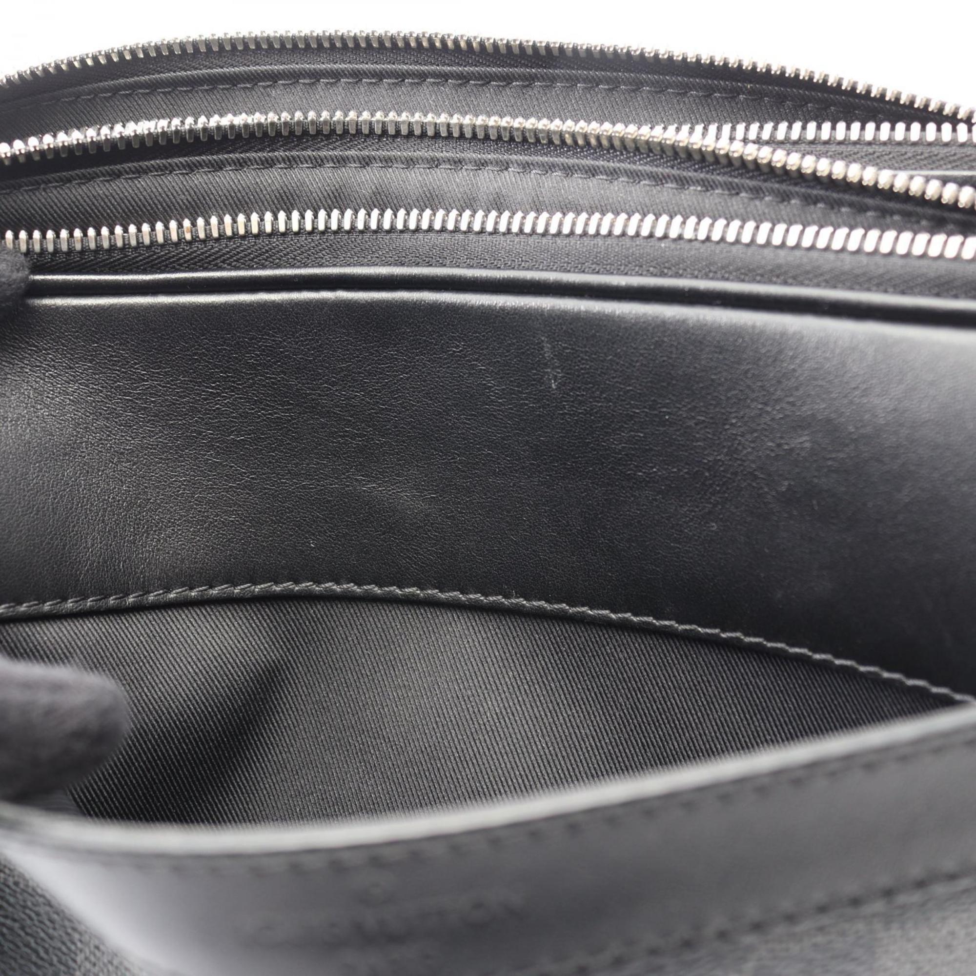 Louis Vuitton Black Damier Graphite Coated Canvas Leather Handbag Shoulder Bag