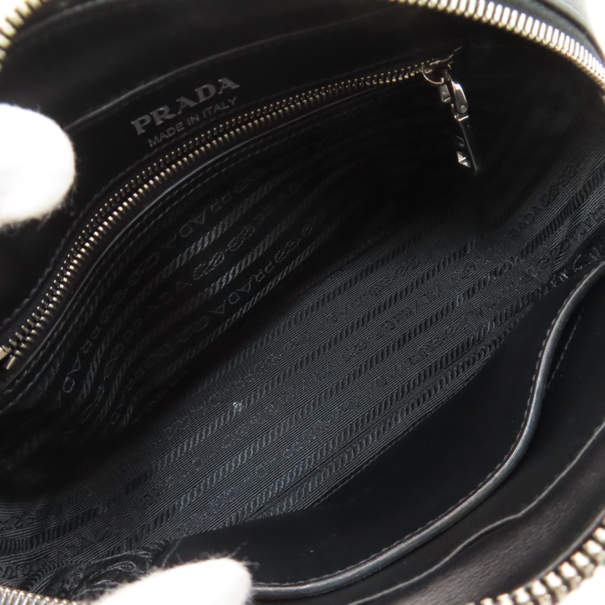 Prada Black Leather Shoulder Bag