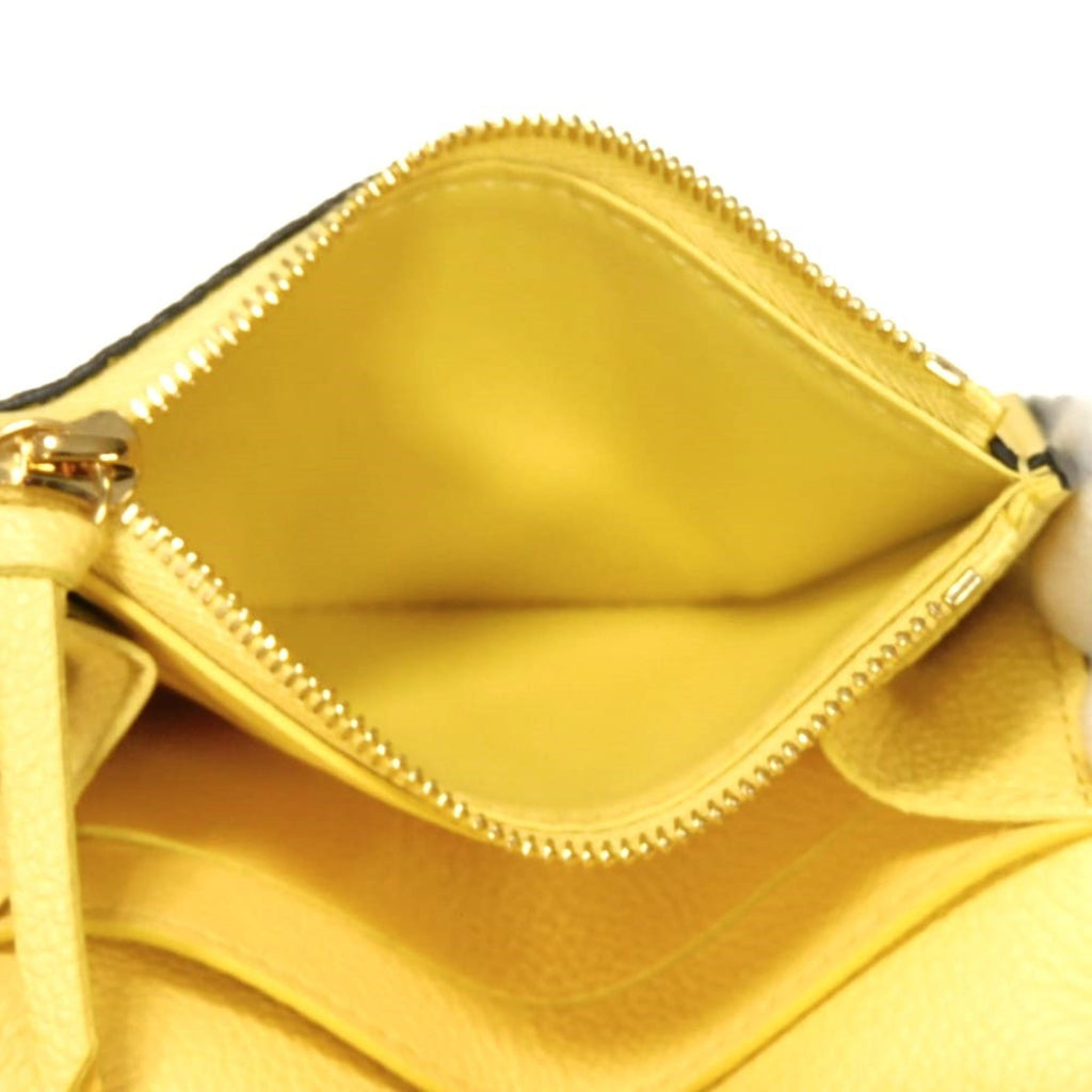 Louis Vuitton Jaune Monogram Yellow Monogram Empreinte Leather Wallet