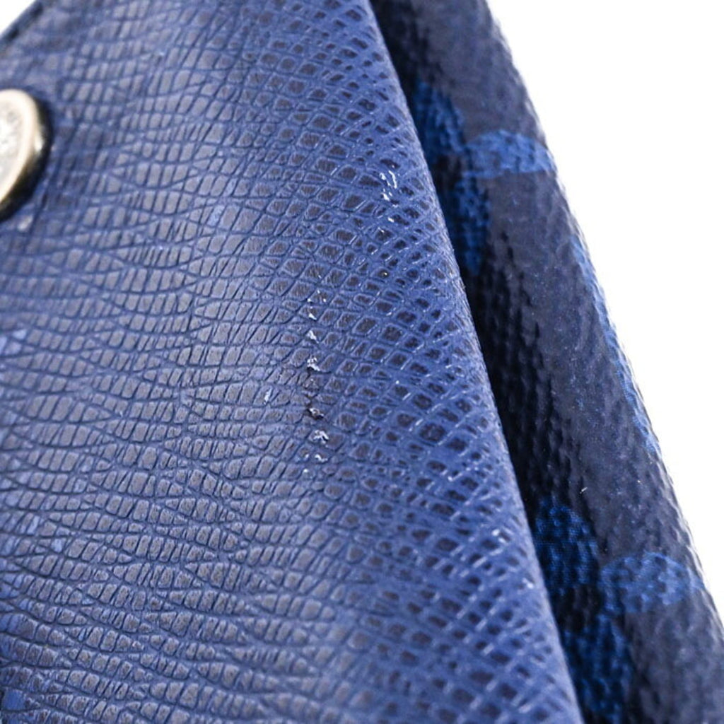 Louis Vuitton Blue Taigarama Wallet (Tri-Fold)